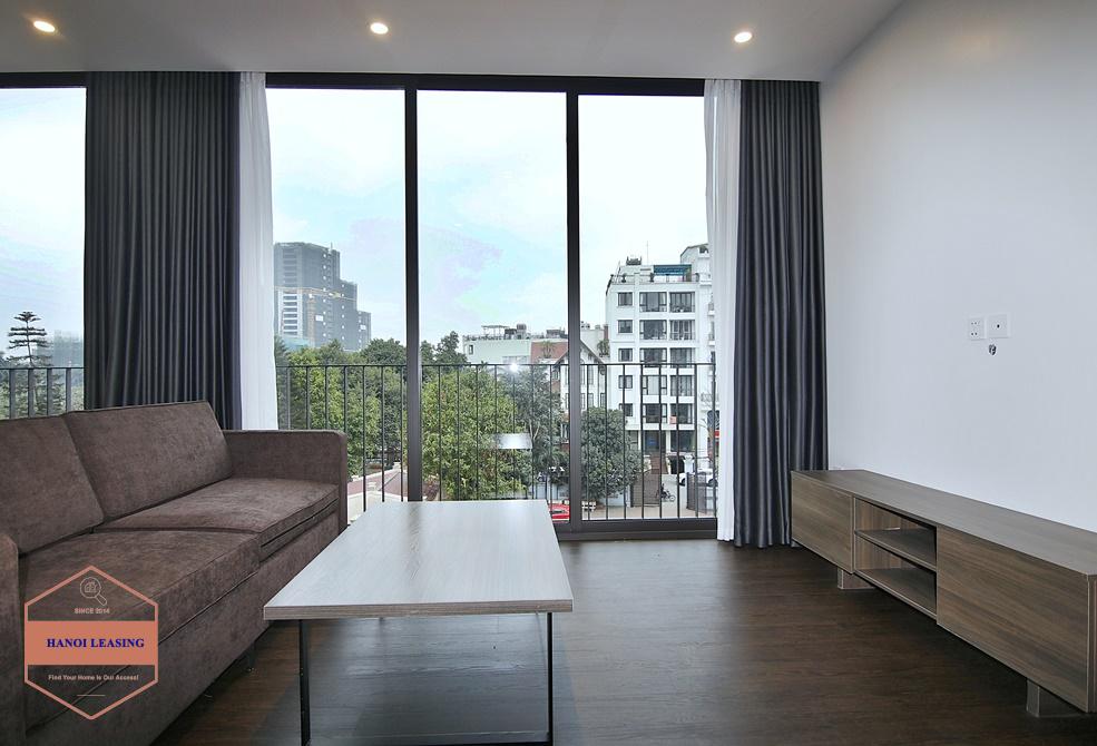An elegant 2 bedrooms apartment with amazing view from glass windows surounding for rent on To Ngoc Van