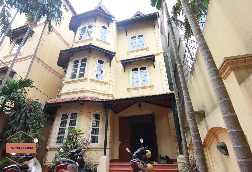French villa to rent in a peaceful neighborhood of To Ngoc Van, Tay Ho