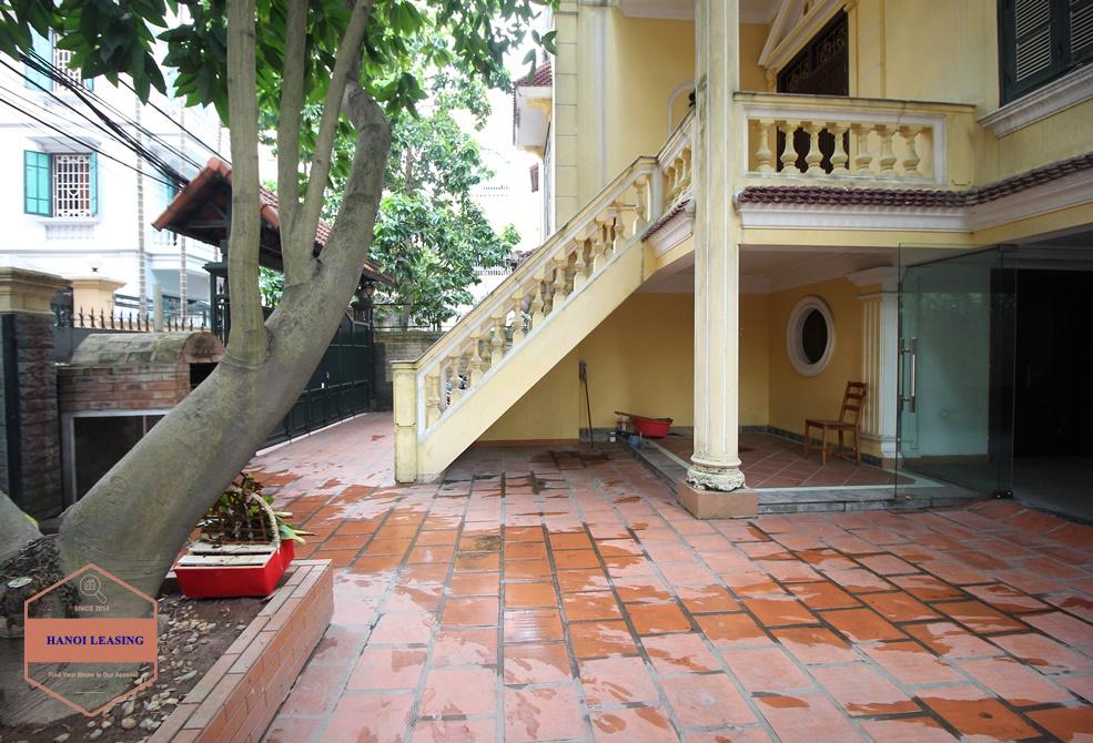 Spacious villa rental with big yard and balcony in the heart of Tay Ho, Hanoi