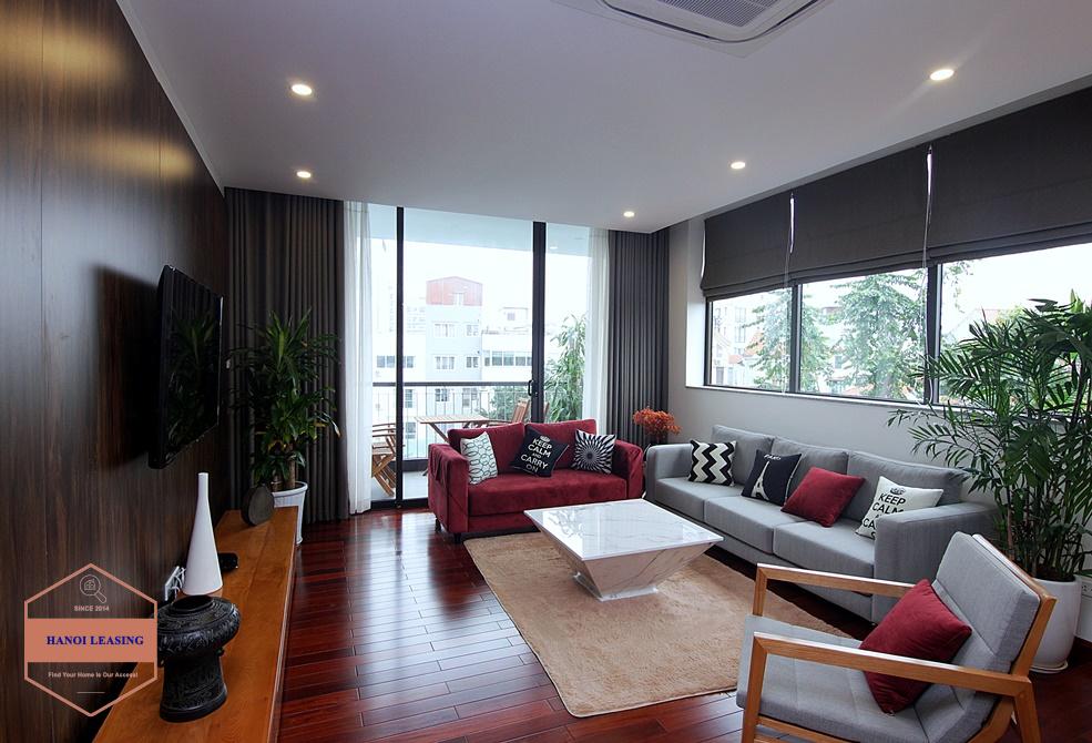 Four  bedrooms apartment with natural light for rent in Tay Ho st, Tay Ho district