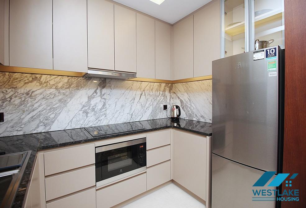 Beautiful and good quality one bedroom apartment for rent on Truc Bach Street, Ba Dinh, Ha Noi