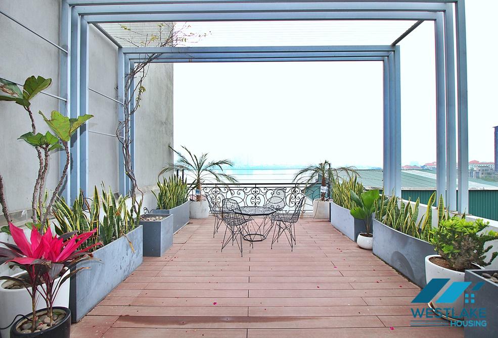 Căn Hộ Duplex Một Phòng Ngủ Rộng Thoáng, View Hồ Cho Thuê Tại Đặng Thai Mai, Tây Hồ, Hà Nội
