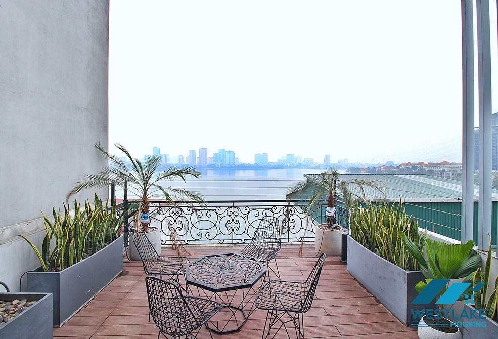 Căn Hộ Duplex Một Phòng Ngủ Rộng Thoáng, View Hồ Cho Thuê Tại Đặng Thai Mai, Tây Hồ, Hà Nội