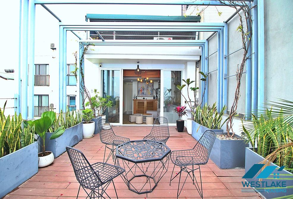 Căn Hộ Duplex Một Phòng Ngủ Rộng Thoáng, View Hồ Cho Thuê Tại Đặng Thai Mai, Tây Hồ, Hà Nội