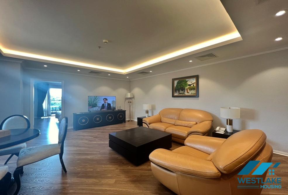 Lake view 2 beds apartment for rent in Truc Bach , Ba Dinh