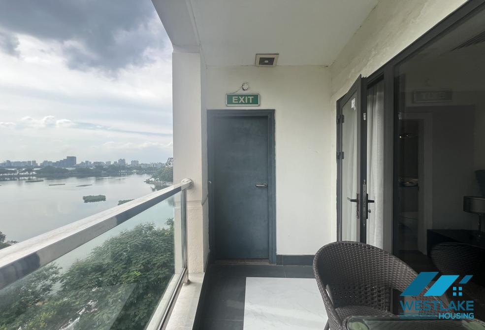 Lake view 2 beds apartment for rent in Truc Bach , Ba Dinh