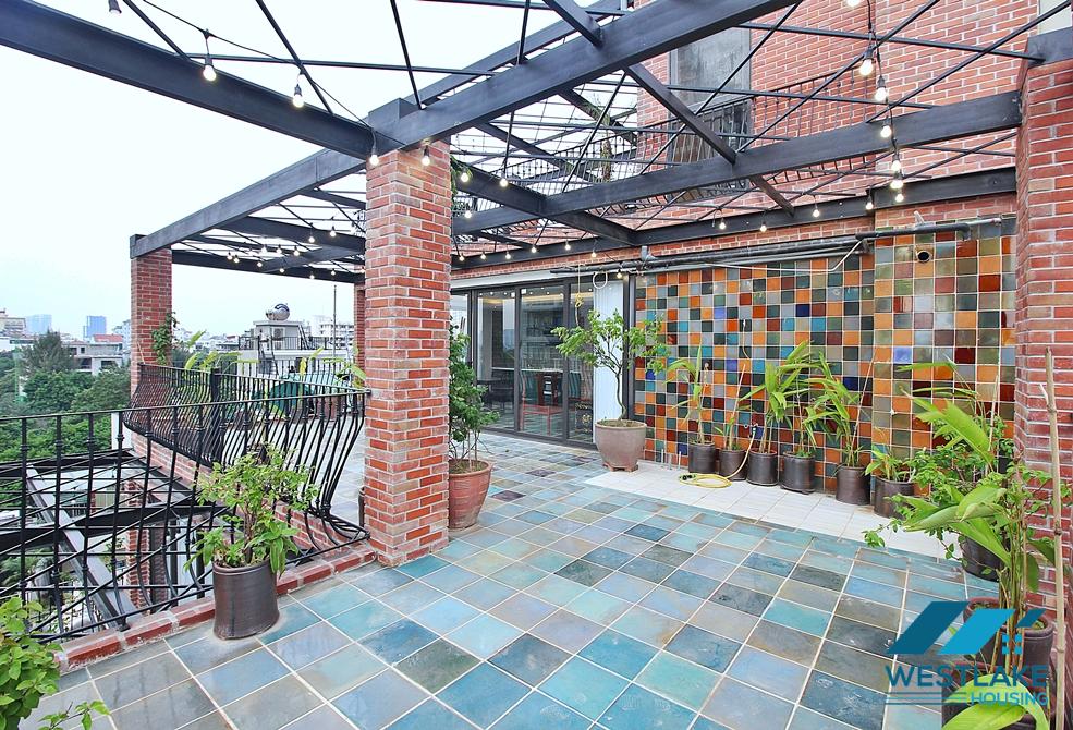 Unique 2 bedroom apartment with huge balcony in Dang thai mai, Tay ho