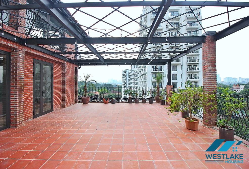 Unique 2 bedroom apartment with huge balcony in Dang thai mai, Tay ho