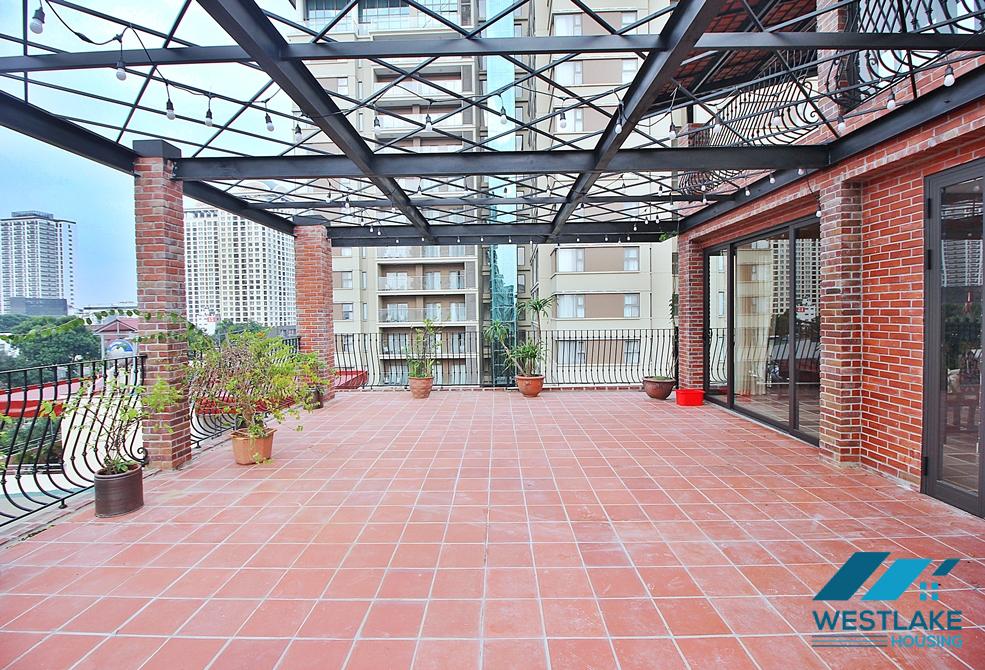 Unique 2 bedroom apartment with huge balcony in Dang thai mai, Tay ho