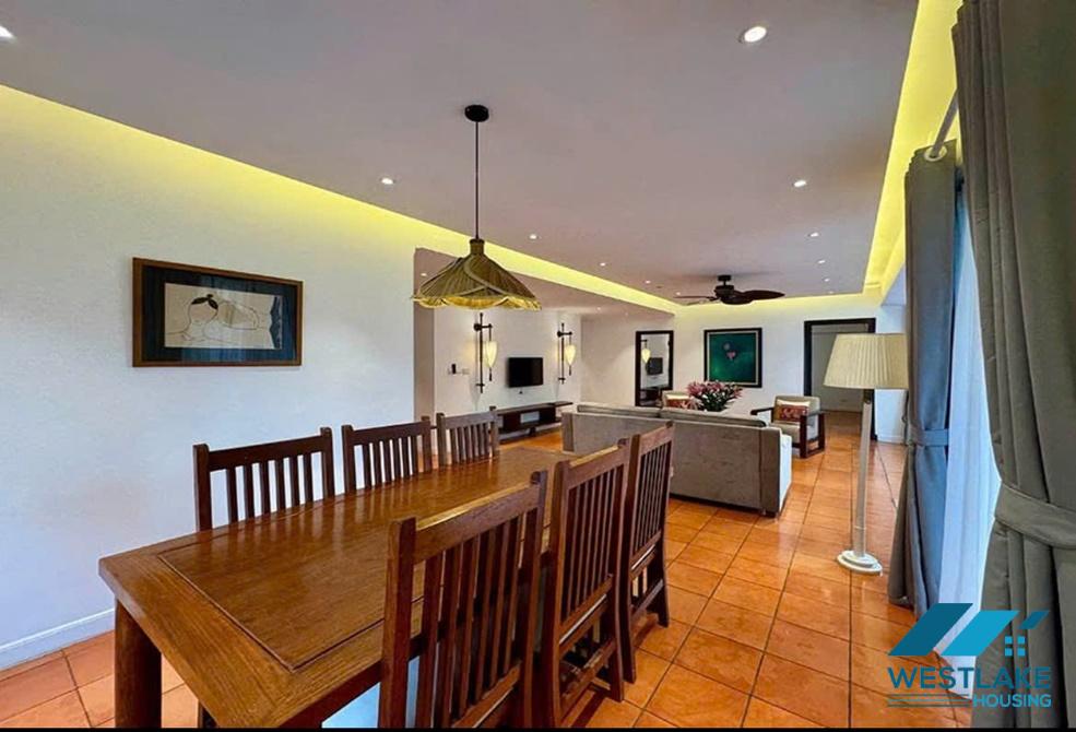 Newly renovated 03 bedrooms apartment for rent in Truc Bach area, Ba Dinh, Ha Noi