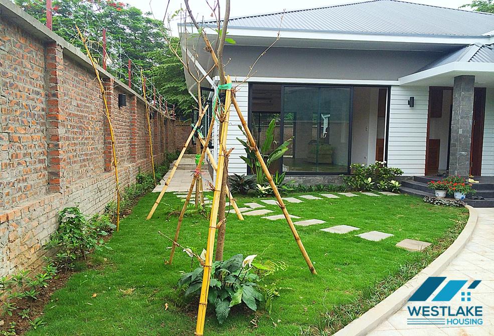 Brand new villa with wonderful garden for rent in Dang Thai Mai Street, Tay Ho, Hanoi
