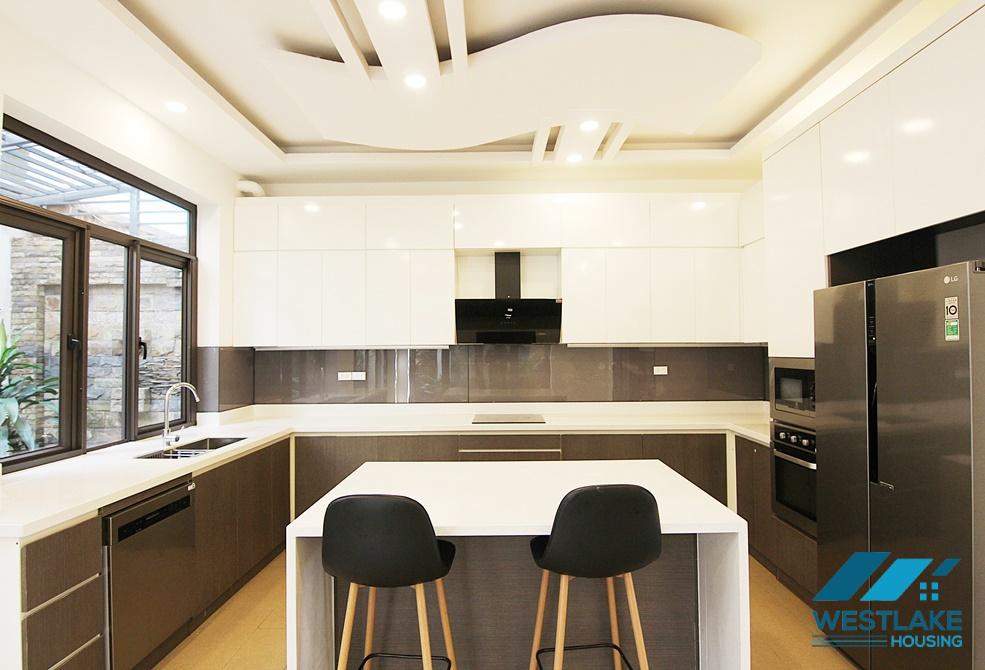 Unfurnished house for rent, renovated in D Block, Ciputra, Tay Ho, Hanoi