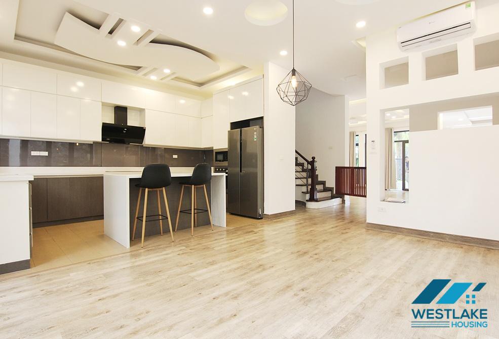 Unfurnished house for rent, renovated in D Block, Ciputra, Tay Ho, Hanoi