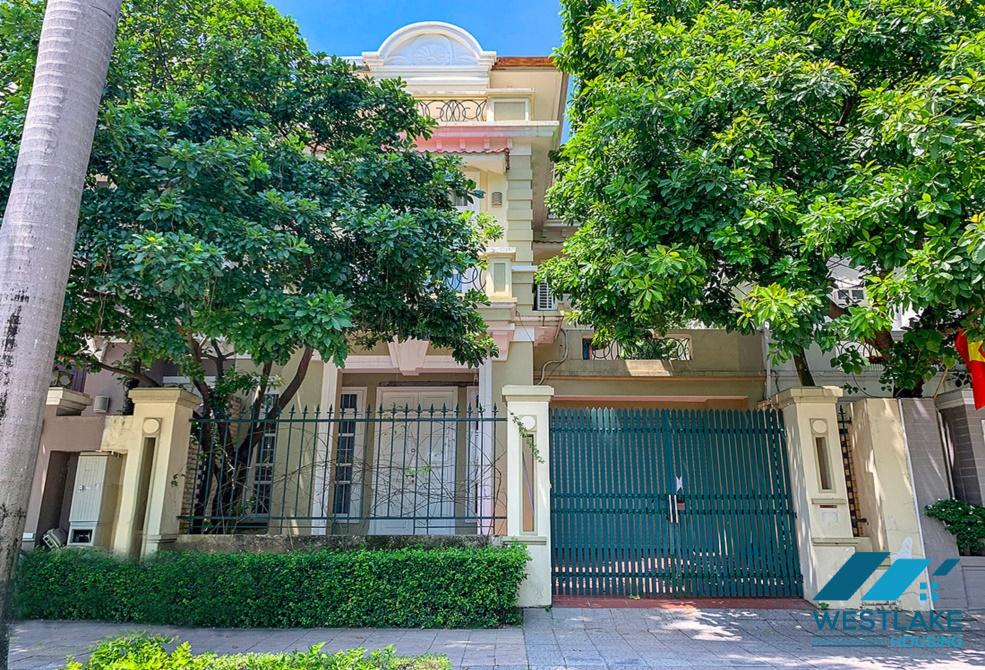 A nice villa for rent in C Block, near Unis School, Ciputra, Tay Ho, Ha Noi