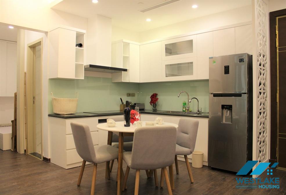 Căn hộ 1 phòng ngủ nội thất ấm cúng cho thuê  tại Sun Grand, Thụy Khuê.