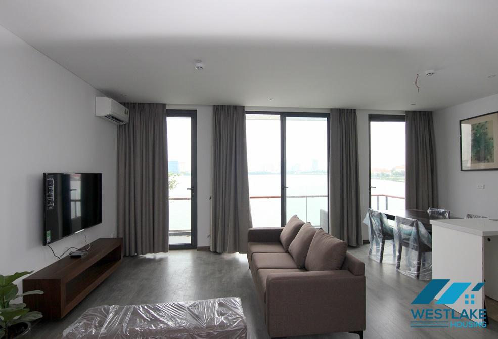 Lake view two bedrooms apartment for rent in Quang Khanh st, Tay Ho