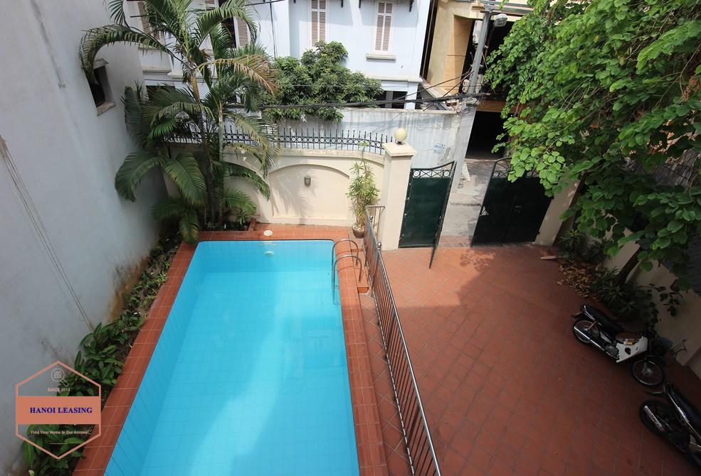 Spacious house with swimming pool for rent in Tay Ho, Hanoi