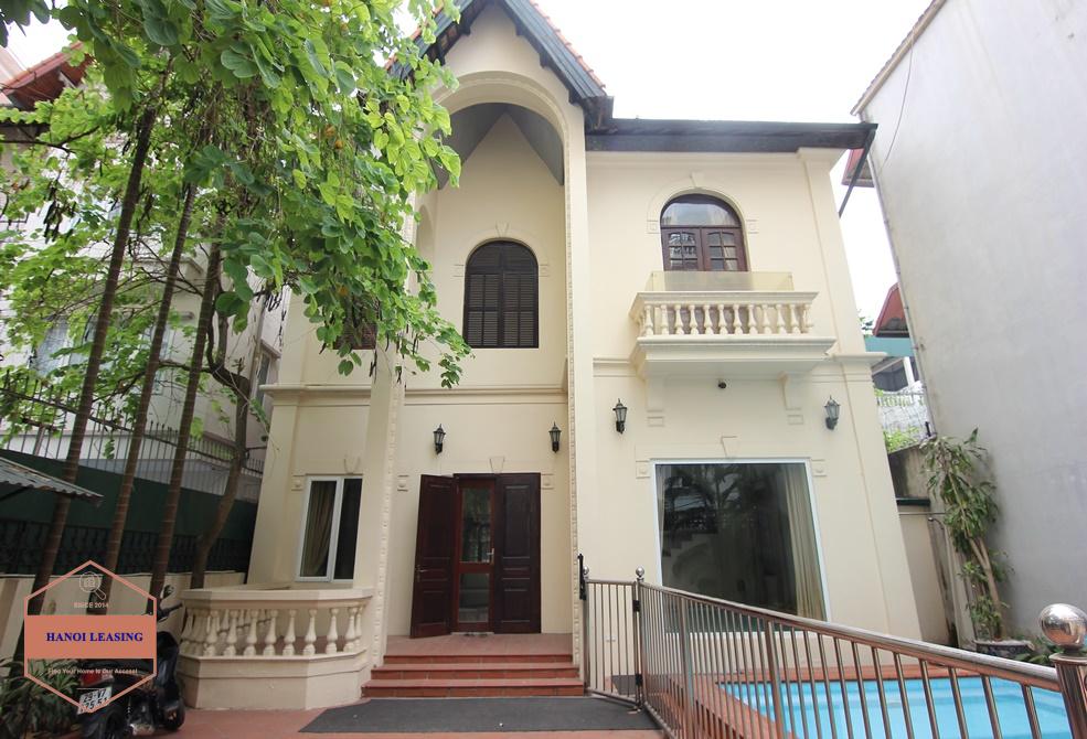 Spacious house with swimming pool for rent in Tay Ho, Hanoi