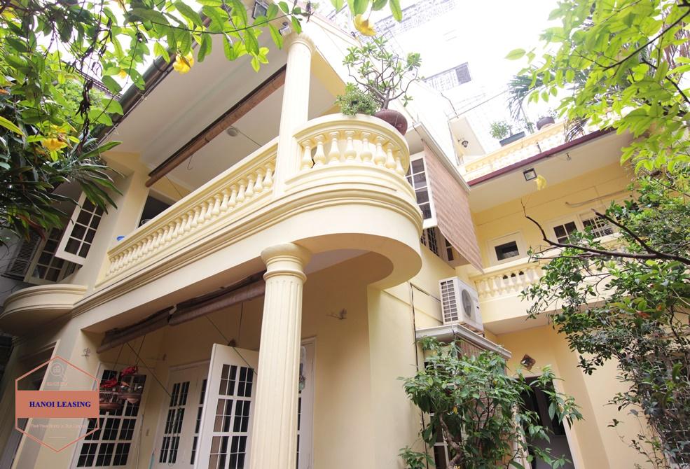 French villa for rent with lots of outside space in the heart of Tay Ho, Hanoi