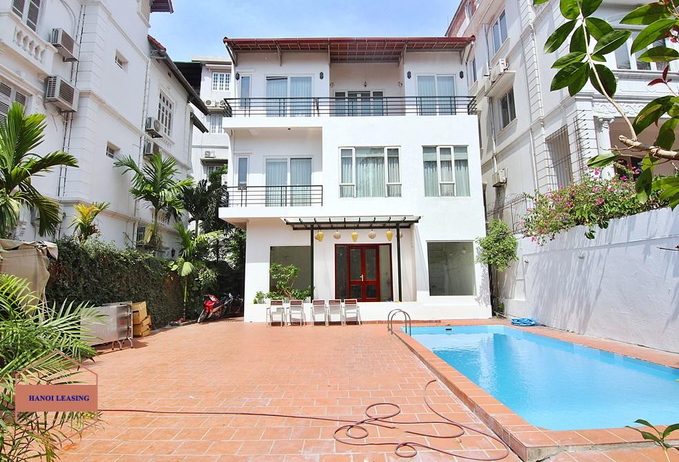 Hidden gem- a splendid villa swimming pool and garden for rent in Tay Ho