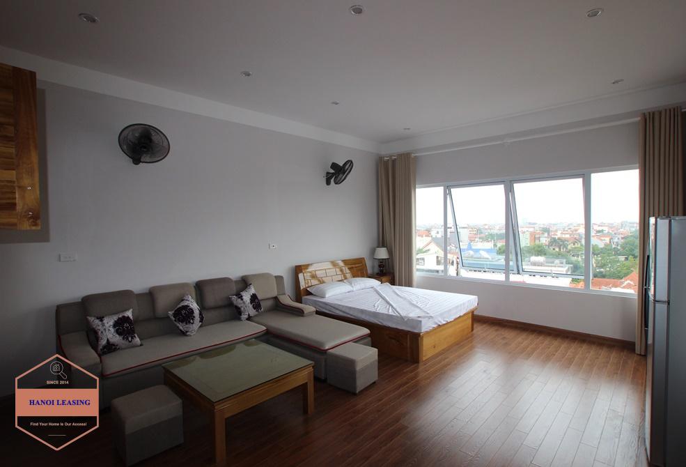 High floor studio for rent on To Ngoc Van street, Tay Ho, Hanoi