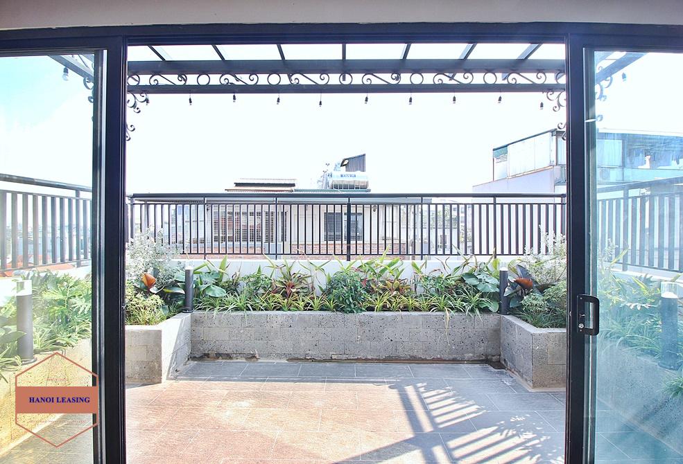 High-end 3 beds apartment with pretty terrace for rent in To Ngoc Van st, Tay Ho High-end 3 beds apartment with pretty terrace for rent in To Ngoc Van st, Tay Ho