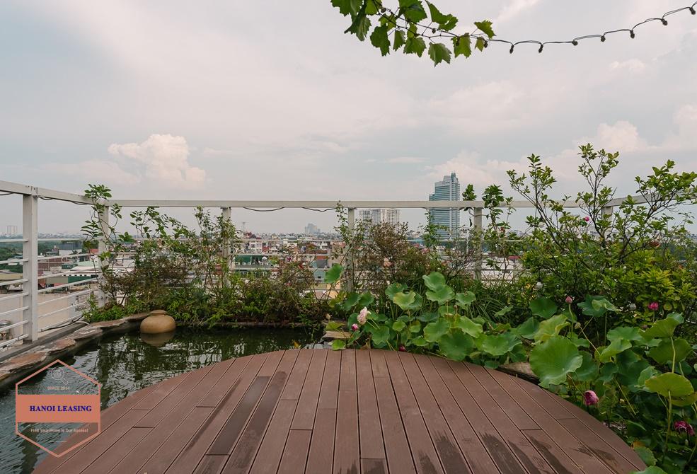 Quality apartment with nice terrace for rent in An Duong area, Tay Ho Quality apartment with nice terrace for rent in An Duong area, Tay Ho