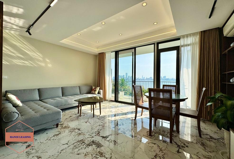 Lake view apartment with 3 bedrooms for rent in Vu Mien, Tay Ho Lake view apartment with 3 bedrooms for rent in Vu Mien, Tay Ho