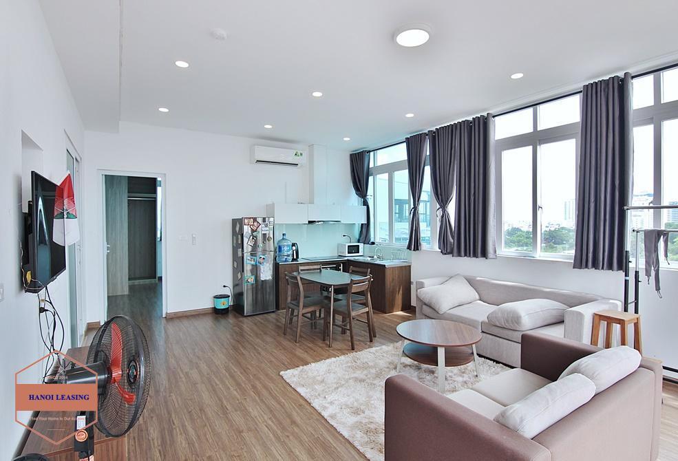 Beautiful top floor 1 bedroom apartment for rent in Tay Ho, Hanoi