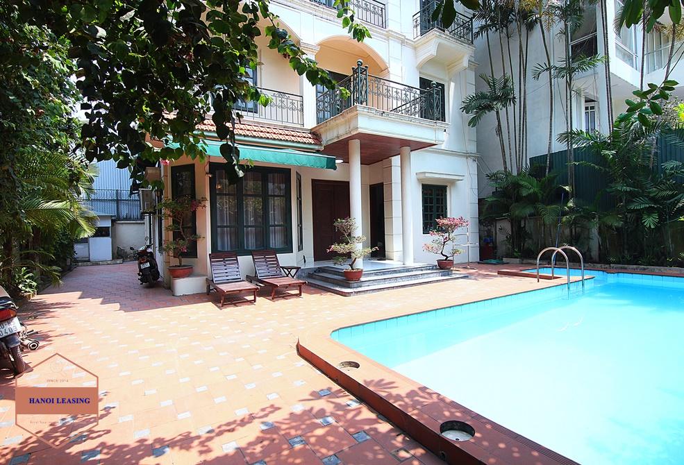 Nice house with swimming pool for rent in Dang Thai Mai, Tay Ho, Hanoi Nice house with swimming pool for rent in Dang Thai Mai, Tay Ho, Hanoi