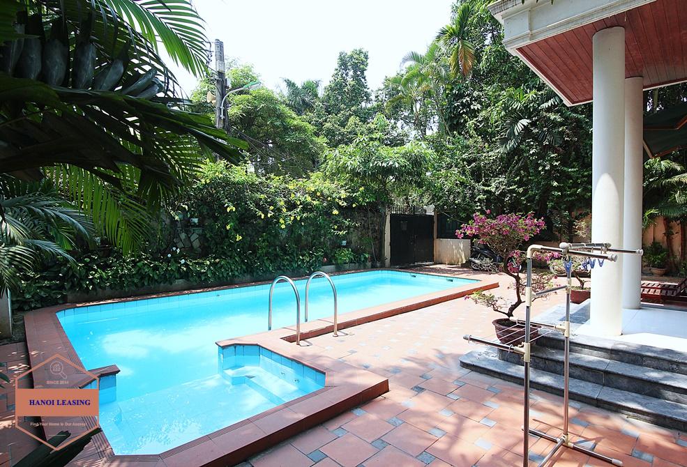 Nice house with swimming pool for rent in Dang Thai Mai, Tay Ho, Hanoi Nice house with swimming pool for rent in Dang Thai Mai, Tay Ho, Hanoi
