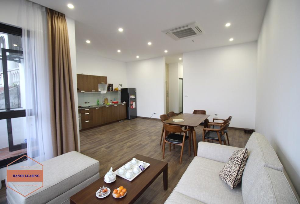 Big balcony 2 bedrooms apartment for rent on Dang Thai Mai, Tay Ho, Hanoi