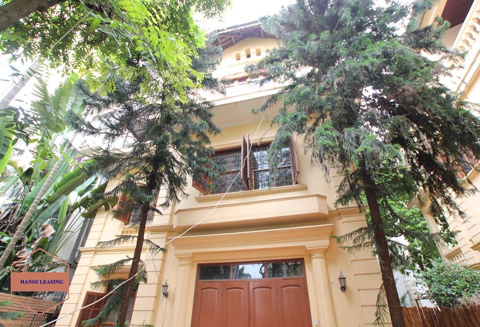 Beautiful house with big yard for rent in Tay Ho, Hanoi.