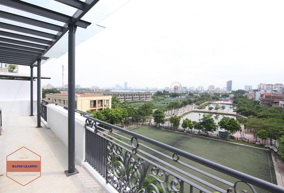 Big balcony apartment for rent in Trinh Cong Son st, Tay Ho Distr
