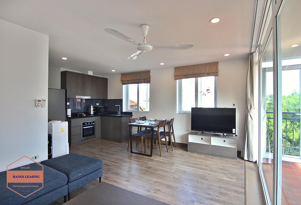 Apartment with balcony for rent in alley 12-2-5 Dang Thai Mai, Tay Ho Apartment with balcony for rent in alley 12-2-5 Dang Thai Mai, Tay Ho