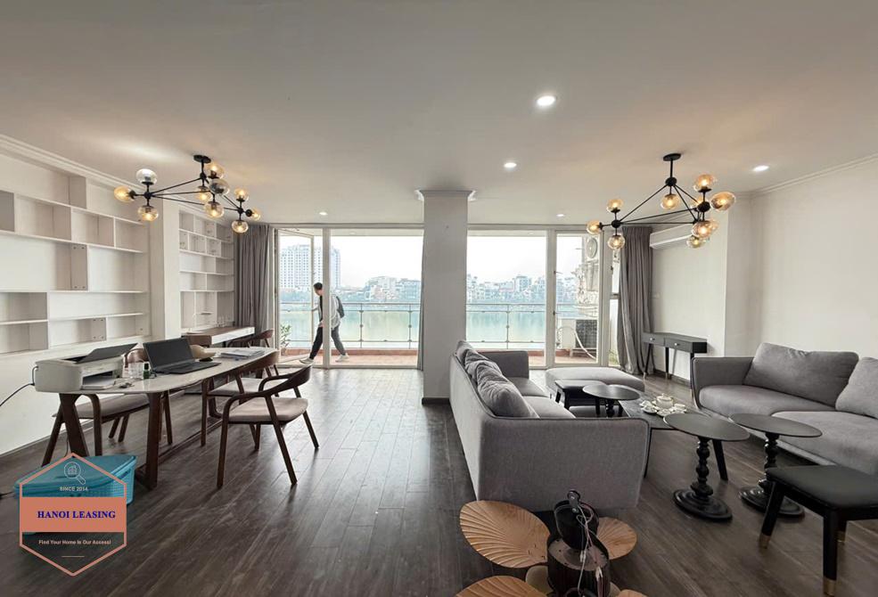 Lake view 2 bedrooms apartment for rent in Quang An st, Tay Ho Lake view 2 bedrooms apartment for rent in Quang An st, Tay Ho