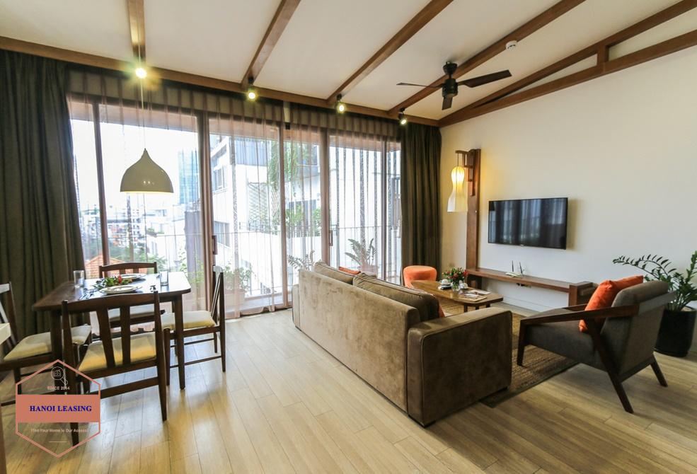 Two bedrooms apartment for rent in alley 535 Kim Ma st, Ba Dinh