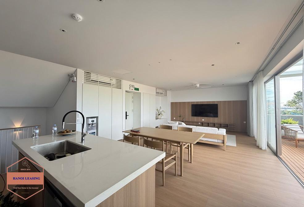 Duplex apartment with lake view for rent in Quang Khanh st, Tay Ho Duplex apartment with lake view for rent in Quang Khanh st, Tay Ho