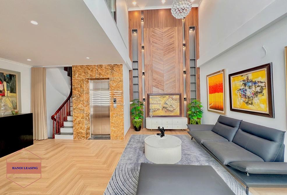Modern house with elevator for rent in To Ngoc Van area, Tay Ho district